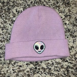 Slouchy Knit Alien Beanie